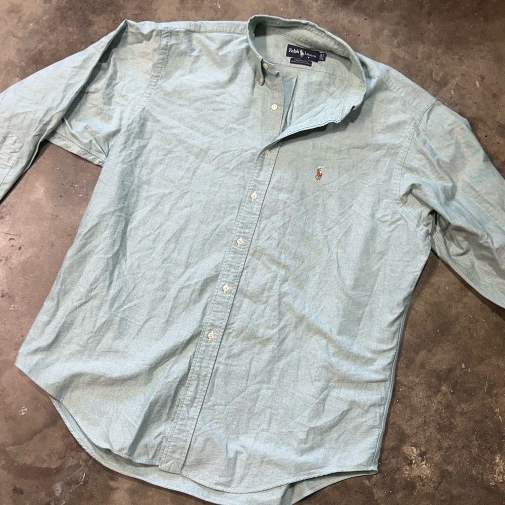 Polo by Ralph Lauren Men's Light Blue Button Down Shirt